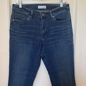 LOFT Blue Curvy Straight Jeans
